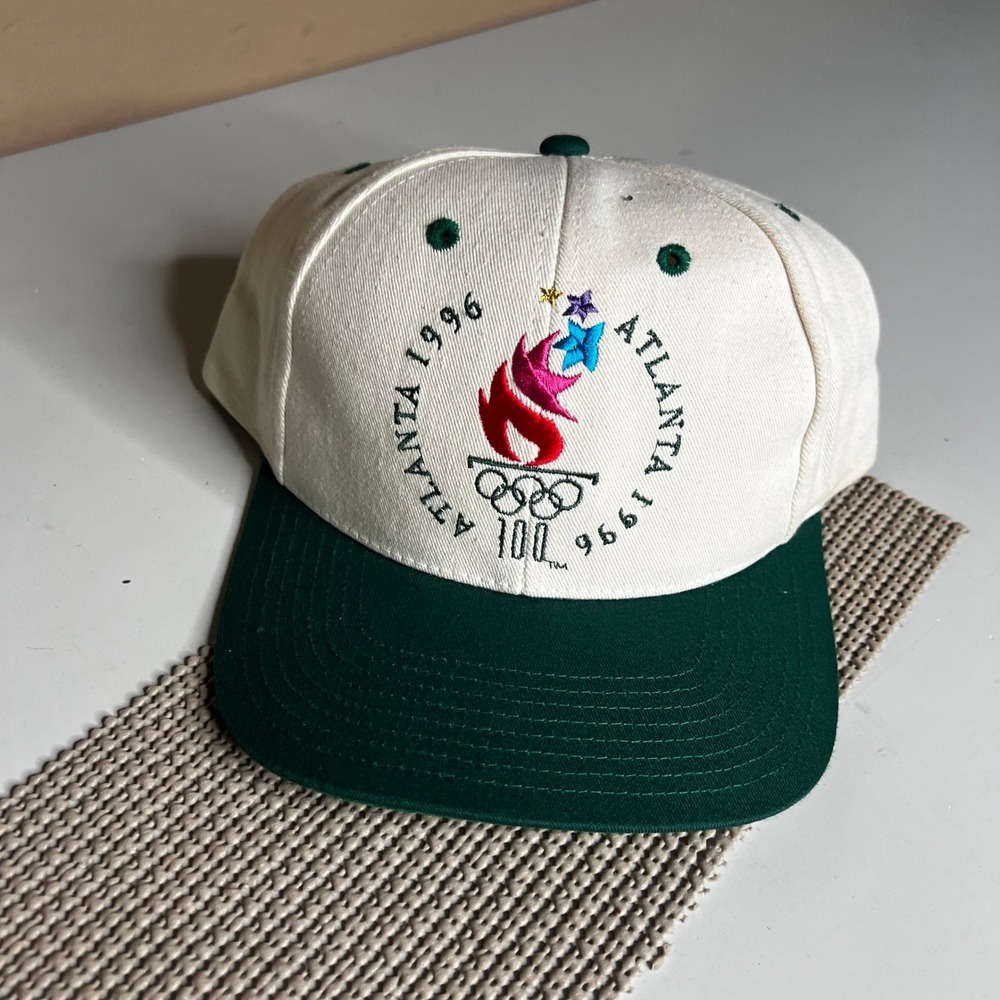 Vintage 1996 Atlanta Olympics The Game Snapback Hat 100th Anniversary USA Made